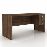 Mesa para Escritório Home Office ME4113 MDP Nogal - Gran Belo