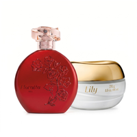 Combo Floratta Red Desodorante Colônia 75ml + Creme Acetinado Corporal Lily 250g