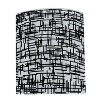 Arandela Calha Silk Textura Preta Attena