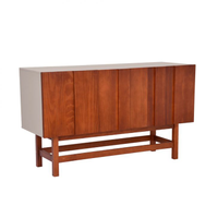 Buffet Barra Madeira Maciça 3 Pt Amêndoa E Branco