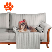 Cama Para Pet Louise Linho Cinza 68 Cm