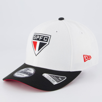 Boné New Era São Paulo 950 SPFC Branco e Preto