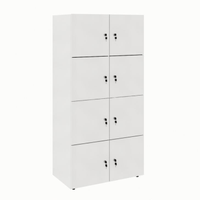 Armário Locker Duplo Module 8 Pt Cinza