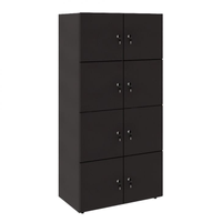 Armário Locker Duplo Module 8 Pt Preto