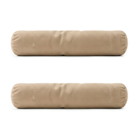 Conjunto Com 2 Capas De Almofada Rolinho Candy 63x22 Suede Bege