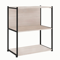 Estante Shelf Carvalho Berlin E Preta 71 Cm