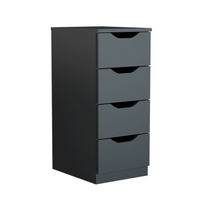 Gaveteiro Workspace 4 Gavetas Preto