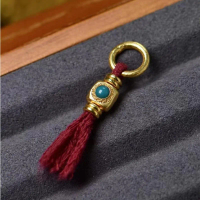 Tibetan Wenwan Mala Side Hanging Tassel Vajra Star Moon Bodhi Creative Loop DIY Beads Accessory Unisex Handmade Daily Wear Gift