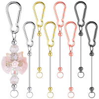 8/15 Pcs DIY Beaded Keychain Kit (Beads Not Included) Ideal for Outdoor Water Bottles, Bag Charms, DIY Crafts, and Gifts