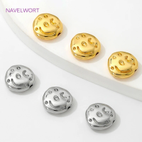 18K Real Gold Plated Brass Irregular Spacer Beads For Bracelets Making Findings,Beads Separators,DIY Beading Jewelry Accessories