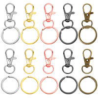 10/20/30/50 Set Swivel Keychain With Key Ring, for Making Keychains, Lanyards, Wallet Hardware Accessories, DIY Crafts and Gift