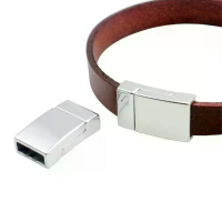Alloy Flat Strong Magnetic Clasp Magnetic Buckles Leather Cord Connector For DIY Jewelry Making Bracelet Accessories