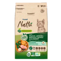 Ração Premier Nattu Gatos Filhotes Abóbora - 1,5 kg