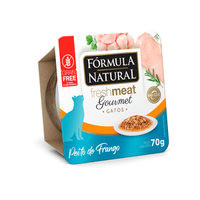 Ração Úmida Fórmula Natural Fresh Meat Gourmet Gatos Adultos Peito de Frango - 70 g