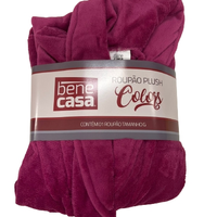 Roupão Plush Colors com Bolso Gola Xale