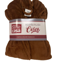 Roupão Plush Colors com Bolso Gola Xale