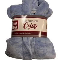 Roupão Plush Colors com Bolso Gola Xale