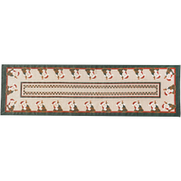 Trilho de Mesa Linhão Natalino 40x140cm Verde Papai Noel