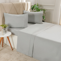 Jogo de Cama King Serenitá 4 Pçs Bordado Festonê 193x203x40cm Lunare