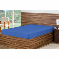 Lençol Avulso 01 Peça Casal Padrão C/ Elastico Vapt-Vupt Azul - Bordados Ricardo