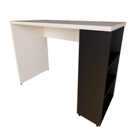 Escrivaninha Corp Branca e Preta 110 cm