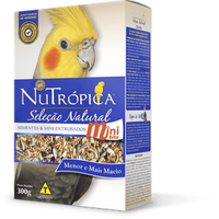 Ração Nutrópica para Calopsita Seleção Natural Sementes e Extrusado Mini Bits