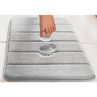 Tapete De Banheiro Super Soft 60 x 40 Cinza Camesa