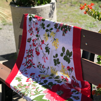 Toalha De Banho Athenas - Branco Com Floral