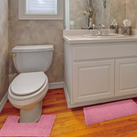 Kit Tapete Banheiro E Privada Remix 60x40-40x40 Rosa Camesa