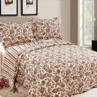 Colcha Queen 3 Peças Patchwork Microfibra Bauen