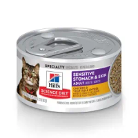 Ração Úmida Hill's Science Diet Pele Sensível para Gatos Adultos Sabor Frango e Vegetais - 82 g