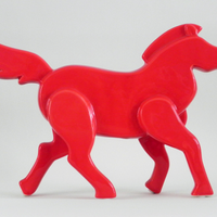 Enfeite - Cavalo vermelho
