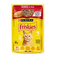 Ração Úmida Friskies Gatos Adultos Frango ao Molho - 85 g