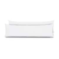 Kit 2 Fronhas para Travesseiro de Corpo Slim 1,50cm x 50cm - Branco