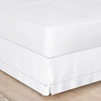 Saia Para Cama Box Queen Ponto Palito 1 Peça - Branco