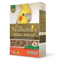 Ração Nutrópica Sementes e Extrusados Natural para Calopsitas