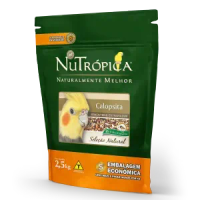 Ração Nutrópica Sementes e Extrusados Natural para Calopsitas
