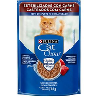 Ração Úmida Cat Chow Castrados Carne - 85 g