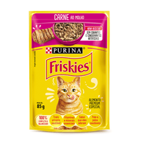 Ração Úmida Friskies Gatos Adultos Carne ao Molho - 85 g