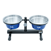 Comedouro Duplo Premium NF Pet Azul