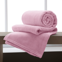 Manta Casal MIcrofibra Extra Macio Corttex - Rosa