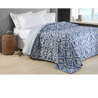 Colcha Comfort King Sunshine Azul Home Design Corttex