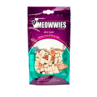 Petisco Natural Gatos Meowwies Mini Sushi Frango - 80 g