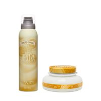 Combo Sensorial Jenipá: Espuma de Banho e Souflé Hidratante
