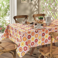 Toalha de Mesa Quadrada 8 Lugares Eliana Döhler Clean