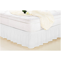 Saia Ajustável Para Cama Box Casal Padrão Renata Branco - Enxovais Aquarela