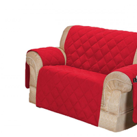 Protetor Para Sofá De 02 Lugares Com Assento De 1,20M Microfibra Matelado - Vermelho