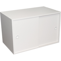 Armário Kit 64 com Porta Correr Branco