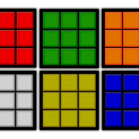 Conjunto Jogo Porta Copos com 6 unidades (2 em 1) com Imã - Colorido