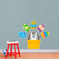 Adesivo de Parede Infantil Páscoa 11- Grande 65x60cm